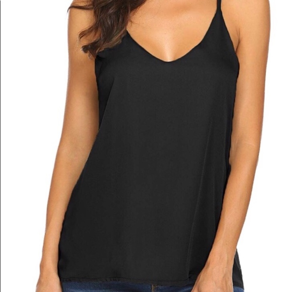 Women’s V-Neck Chiffon Tank Top